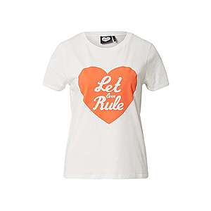 CATWALK JUNKIE Tričko 'Let love rule' biela vyobraziť