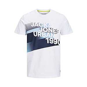 JACK & JONES Tričko modrá / biela vyobraziť