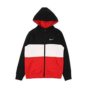 Nike Sportswear Prechodná bunda biela / červená / čierna vyobraziť