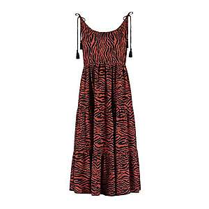 Shiwi Plážové šaty tmavočervená / čierna vyobraziť