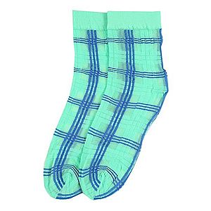 Swedish Stockings Ponožky 'Greta Tartan' modrá / zelená vyobraziť