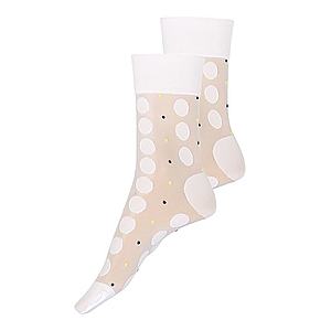 Swedish Stockings Ponožky 'Viola Dot Socks Black' biela vyobraziť