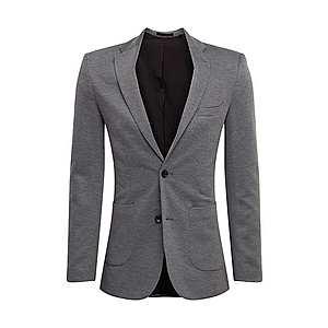 BURTON MENSWEAR LONDON Sako 'GREY PIQUE BLAZER' sivá vyobraziť