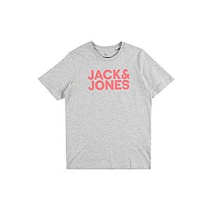 Jack & Jones Junior Tričko 'JCOBOB TEE CREW NECK SS JR' sivá melírovaná vyobraziť