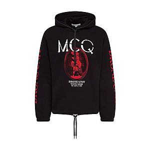 McQ Alexander McQueen Mikina 'CLEAN HOODIE' čierna vyobraziť