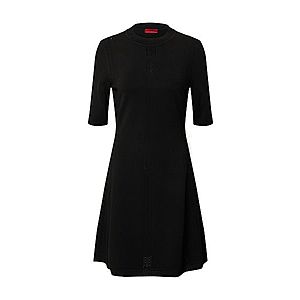 HUGO Pletené šaty 'Shatha' čierna vyobraziť