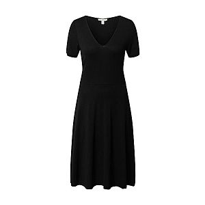 ESPRIT Šaty 'Dresses knitted mini' čierna vyobraziť