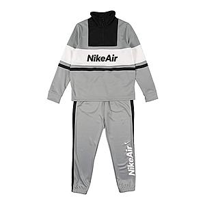 Nike Sportswear Joggingová súprava čierna / sivá / biela vyobraziť