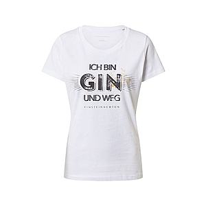 EINSTEIN & NEWTON Tričko 'Gin Weg' zlatá / šedobiela / čierna vyobraziť
