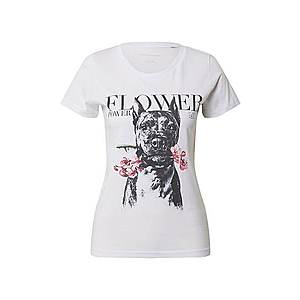 EINSTEIN & NEWTON Tričko 'Flower Dog' ružová / biela / čierna vyobraziť