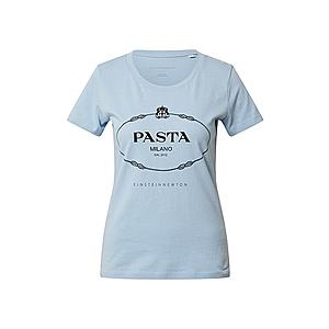 EINSTEIN & NEWTON Tričko 'Pasta T-Shirt' čierna / svetlomodrá vyobraziť