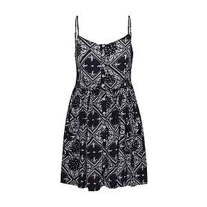 Superdry Letné šaty 'Amelie' čierna / biela vyobraziť