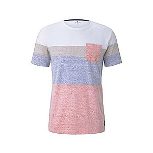 TOM TAILOR Tričko sivá / biela / ružová / modrá vyobraziť