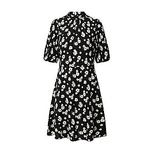 Dorothy Perkins Košeľové šaty 'Floral Bubble Sleeve Mini Dress' čierna vyobraziť