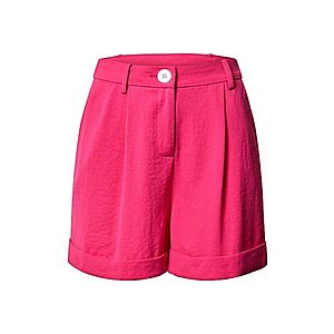 Miss Selfridge Plisované nohavice 'Hot Pink Button Short' ružová vyobraziť