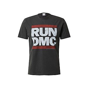 AMPLIFIED Tričko 'RUN DMC' tmavosivá vyobraziť