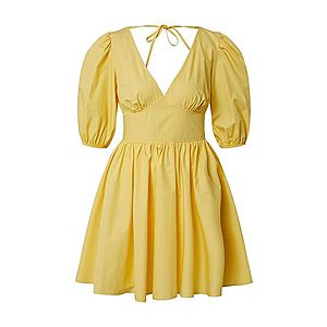 Miss Selfridge Šaty 'YLW FNF POPLIN DRESS' žltá vyobraziť
