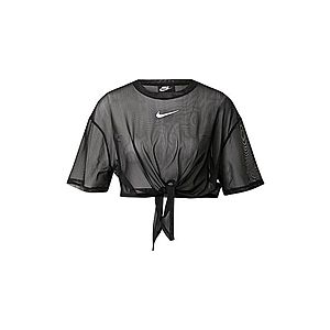 Nike Sportswear Tričko 'W NSW INDIO SS TOP' biela / čierna vyobraziť