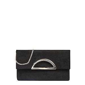 Dorothy Perkins Listová kabelka 'Black Metal Handle Clutch' čierna vyobraziť