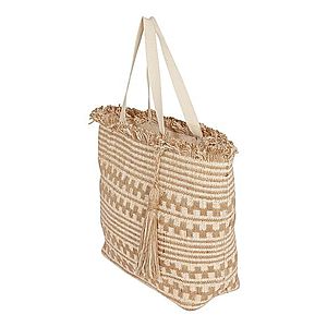 Dorothy Perkins Shopper 'Beach' béžová / šedobiela vyobraziť