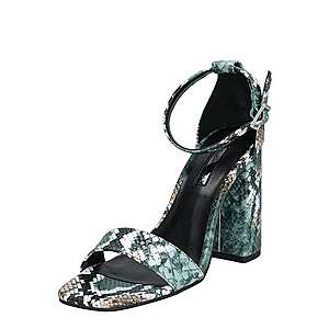 Miss Selfridge Remienkové sandále 'STEFFI 2 PART BLOCK HEEL' zelená vyobraziť