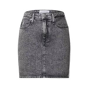 Calvin Klein Jeans Sukňa sivý denim vyobraziť