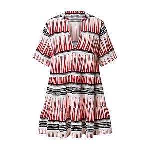 ONLY Košeľové šaty 'ONLLUCCA ATHENA S/S DRESS' biela / červená / čierna vyobraziť