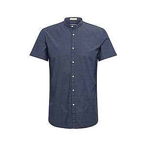 TOM TAILOR DENIM Košeľa 'cotton jacquard shirt' námornícka modrá vyobraziť