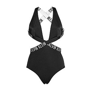 Calvin Klein Swimwear Jednodielne plavky 'Intense Power' čierna / biela vyobraziť