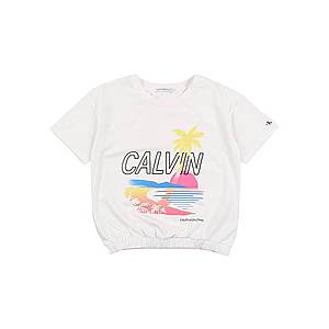 Calvin Klein Jeans Tričko 'CALVIN GRAPHIC SS T-SHIRT' biela vyobraziť