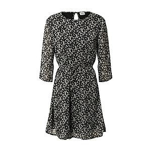 JACQUELINE de YONG Šaty 'JDYJENNIFER NEW 3/4 BELT DRESS' sivá / čierna vyobraziť