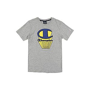 Champion Authentic Athletic Apparel Tričko sivá melírovaná / žltá / modrá vyobraziť