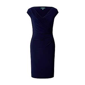 Lauren Ralph Lauren Puzdrové šaty 'BRANDIE-CAP SLEEVE-DAY DRESS' námornícka modrá vyobraziť