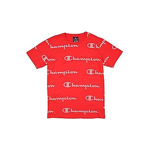 Champion Authentic Athletic Apparel Tričko 'CREWNECK T-SHIRT' červená vyobraziť