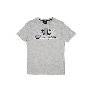Champion Authentic Athletic Apparel Tričko 'Crewneck T-Shirt' sivá melírovaná vyobraziť