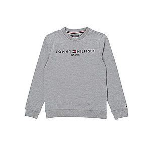 TOMMY HILFIGER Mikina 'ESSENTIAL CN SWEATSHIRT' sivá melírovaná vyobraziť