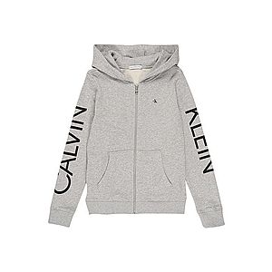 Calvin Klein Jeans Tepláková bunda 'HERO LOGO ZIP HOODIE' svetlosivá vyobraziť