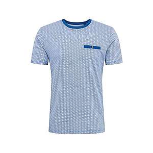 BURTON MENSWEAR LONDON Tričko 'Geo Print' biela / modrá vyobraziť