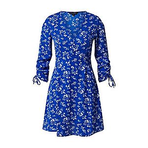 Dorothy Perkins Šaty 'BLUE CHANNEL RUCHED SLEEVED DRESS' kráľovská modrá vyobraziť