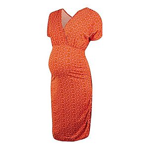MAMALICIOUS Kokteilové šaty 'MLPILAR' oranžovo červená vyobraziť