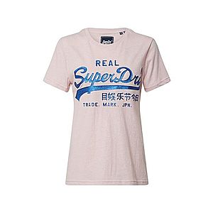 Superdry Tričko 'GLITTER EMBOSS' modrá / ružová vyobraziť