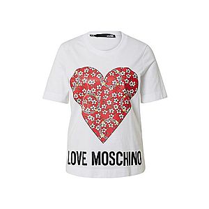 Love Moschino Tričko biela / čierna / zmiešané farby vyobraziť