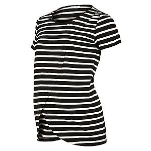 MAMALICIOUS Tričko 'MLOLINA IRIS' biela / čierna vyobraziť