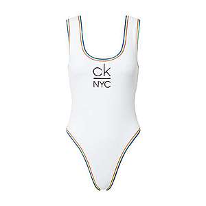 Calvin Klein Swimwear Jednodielne plavky 'SCOOP ONE PIECE' biela vyobraziť