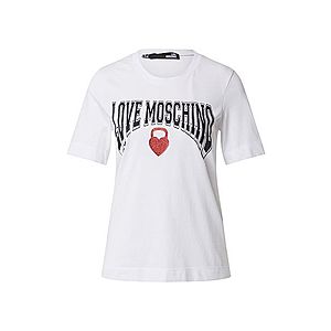 Love Moschino Tričko biela / čierna vyobraziť