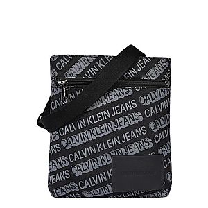 Calvin Klein Jeans Taška cez rameno 'MICRO FLATPACK W/PCKT' čierna vyobraziť