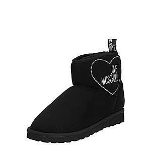 Love Moschino Čižmy 'WINTER LOVE' biela / čierna vyobraziť