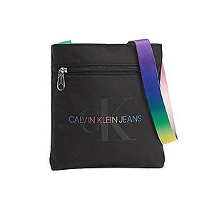 Calvin Klein Jeans Taška cez rameno 'MICRO FLATPACK PRIDE' čierna / zmiešané farby vyobraziť