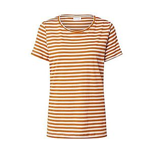 VILA Tričko 'VISUS' oranžová / biela vyobraziť