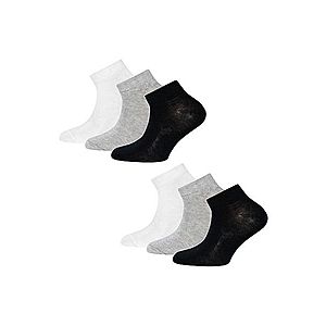 EWERS Ponožky biela / sivá melírovaná / čierna vyobraziť